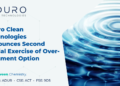 Aduro Clean Technologies Announces Second Partial Exercise of Over-Allotment Option